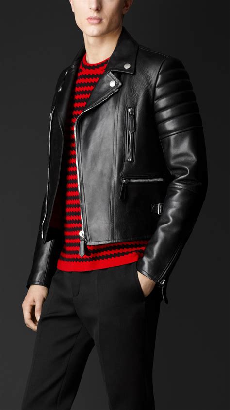 burberry leather jacket replica|burberry leather jacket men's.